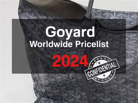 ge goyard|Goyard price list paris.